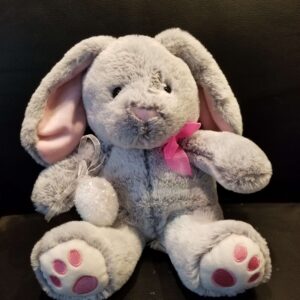 BUNNY EMBROIDERED EARS & PAWS ( GREY ) SIZE (R)